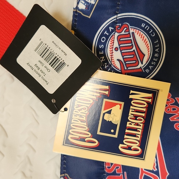 Minnesota Twins MLB Loudmouth Cooperstown Retro Tote Bag NWT - Picture 3 of 9